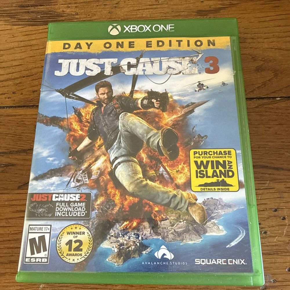 Just Cause 3 (2015) Avalanche / Square Enix *Good Condition* Xbox One